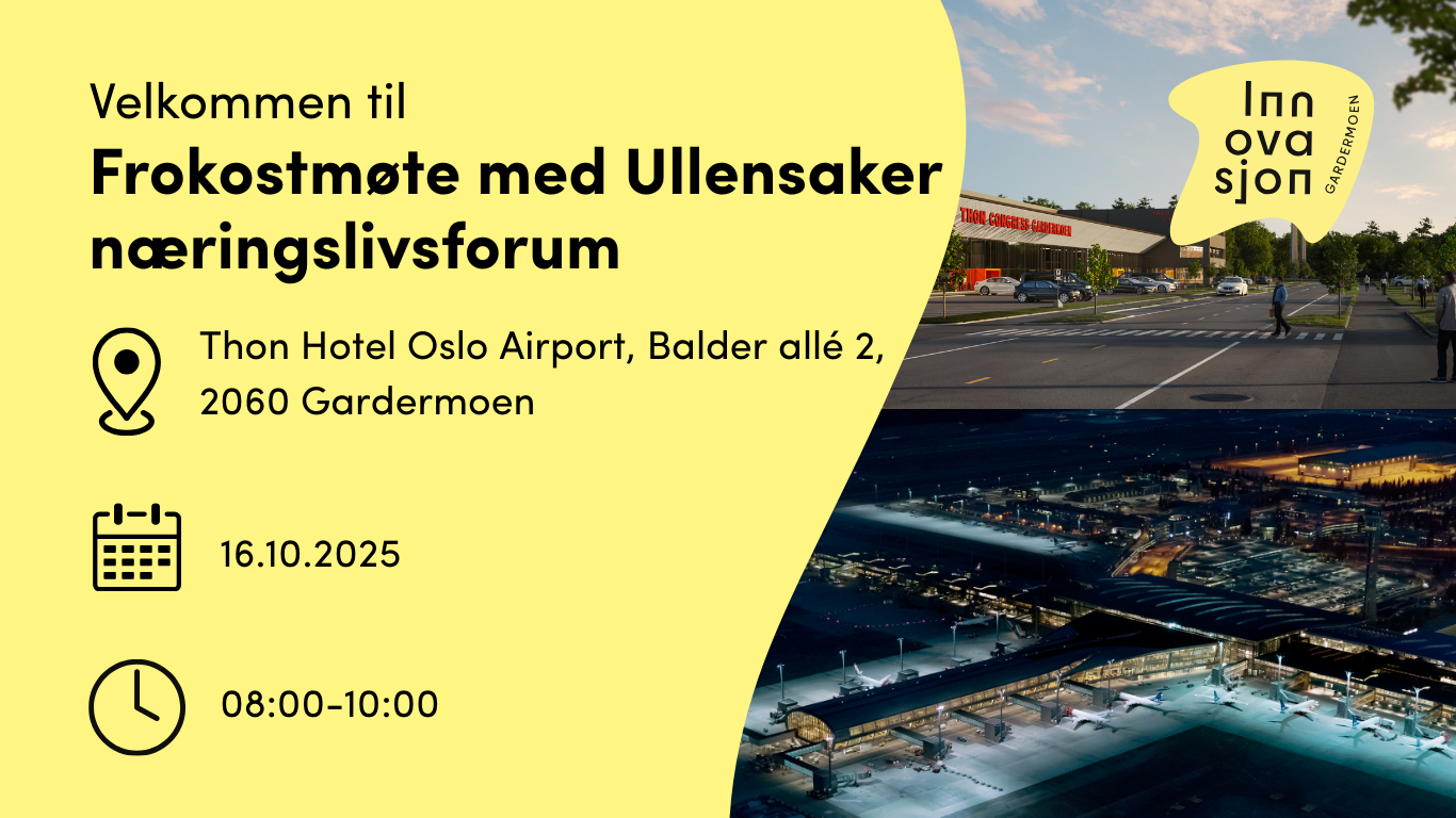 Frokostmøte med Ullensaker Næringslivsforum